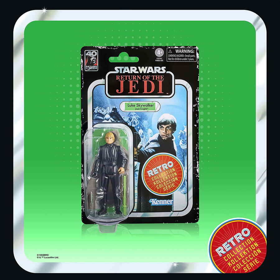 Star Wars Retro Collection Return Of The Jedi 40th Anniversary Luke Skywalker Jedi Knight 3.75-Inch Action Figure
