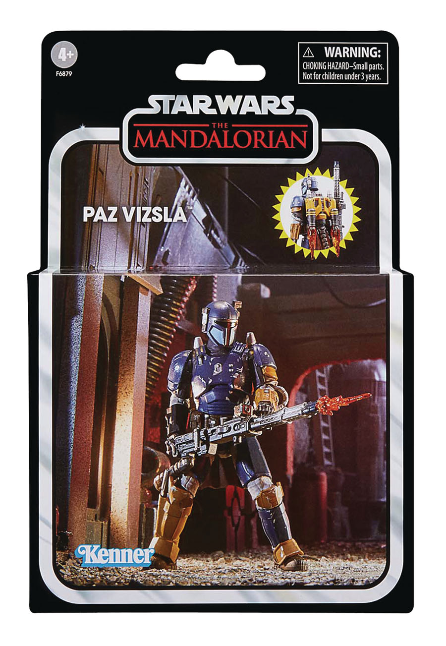 Star Wars Vintage Collection The Mandalorian Paz Vizsla 3.75-Inch Deluxe Action Figure Case