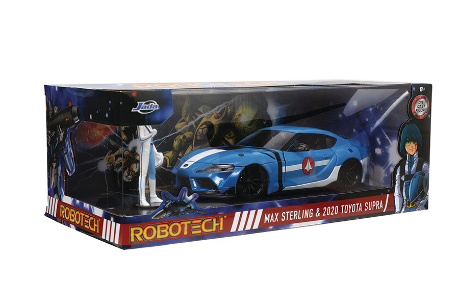 Hollywood Rides Robotech Max Sterling 2020 Supra 1/24 Scale Die-Cast Vehicle With Figure