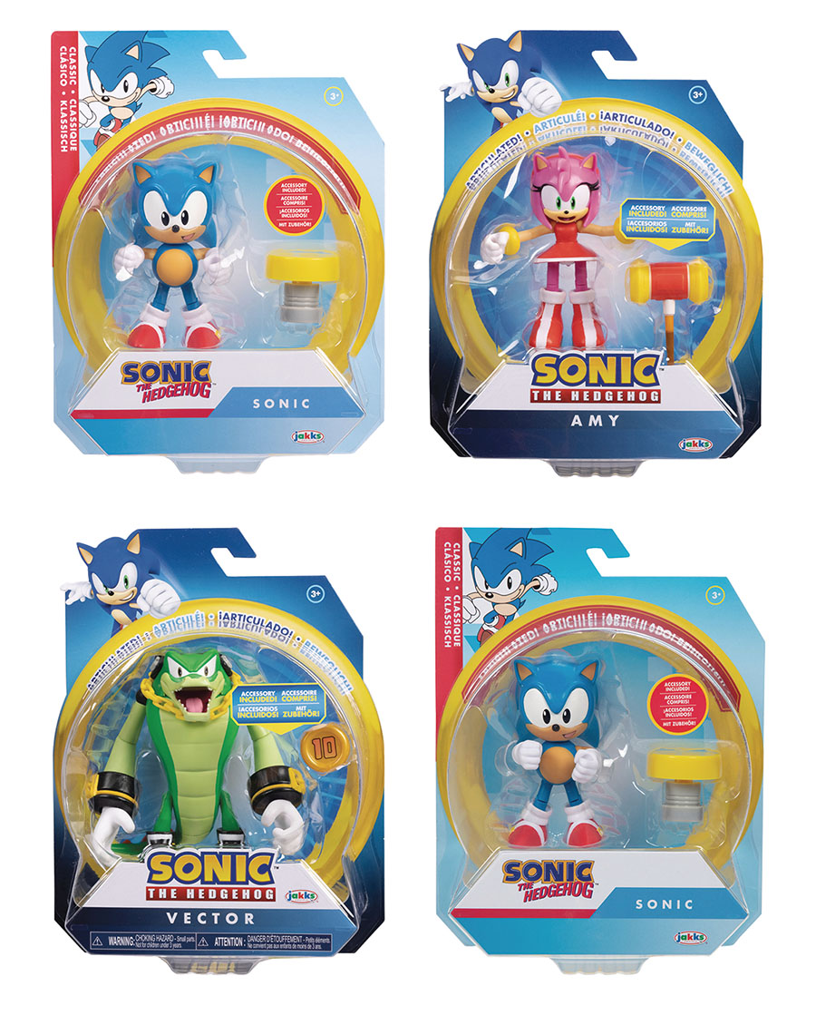 Sonic The Hedgehog Articulated 4-Inch Action Figure Wave 10 Assortment Case
