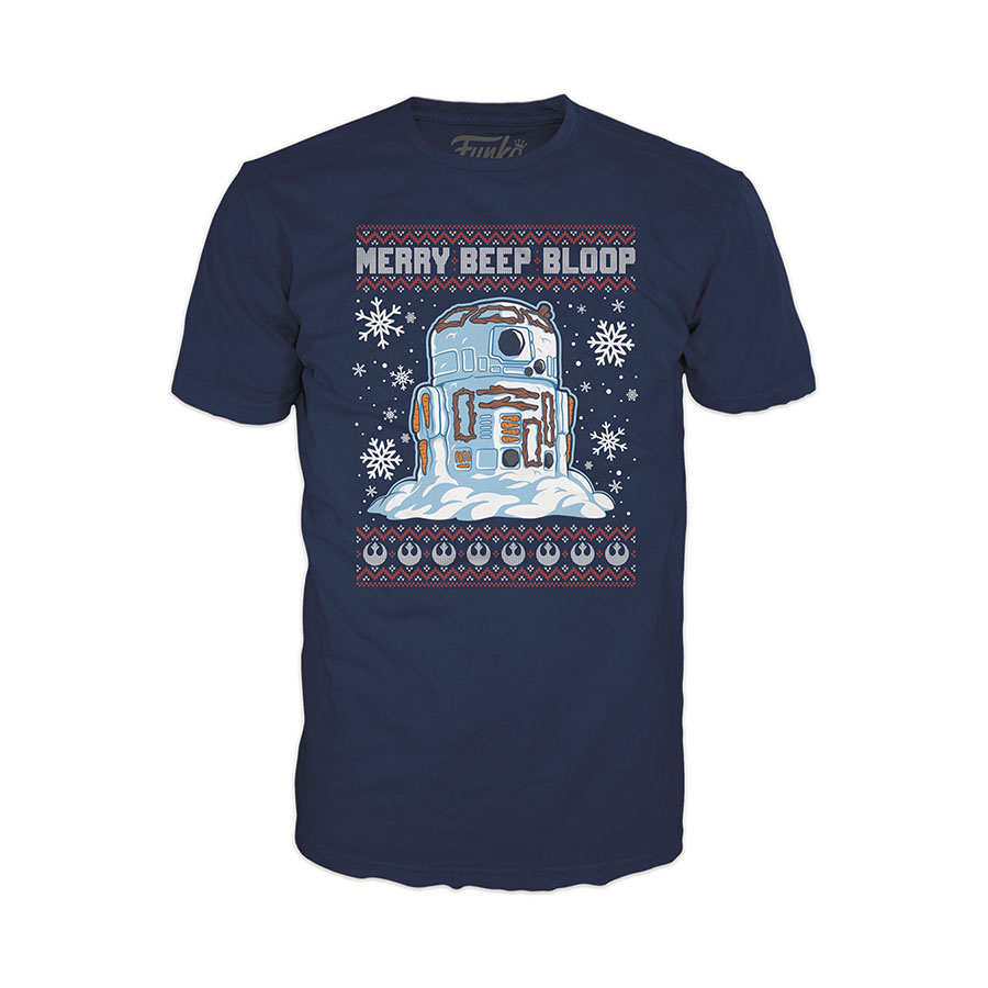 POP Boxed Tee Star Wars Holiday R2D2 Snowman T-Shirt XXX-Large