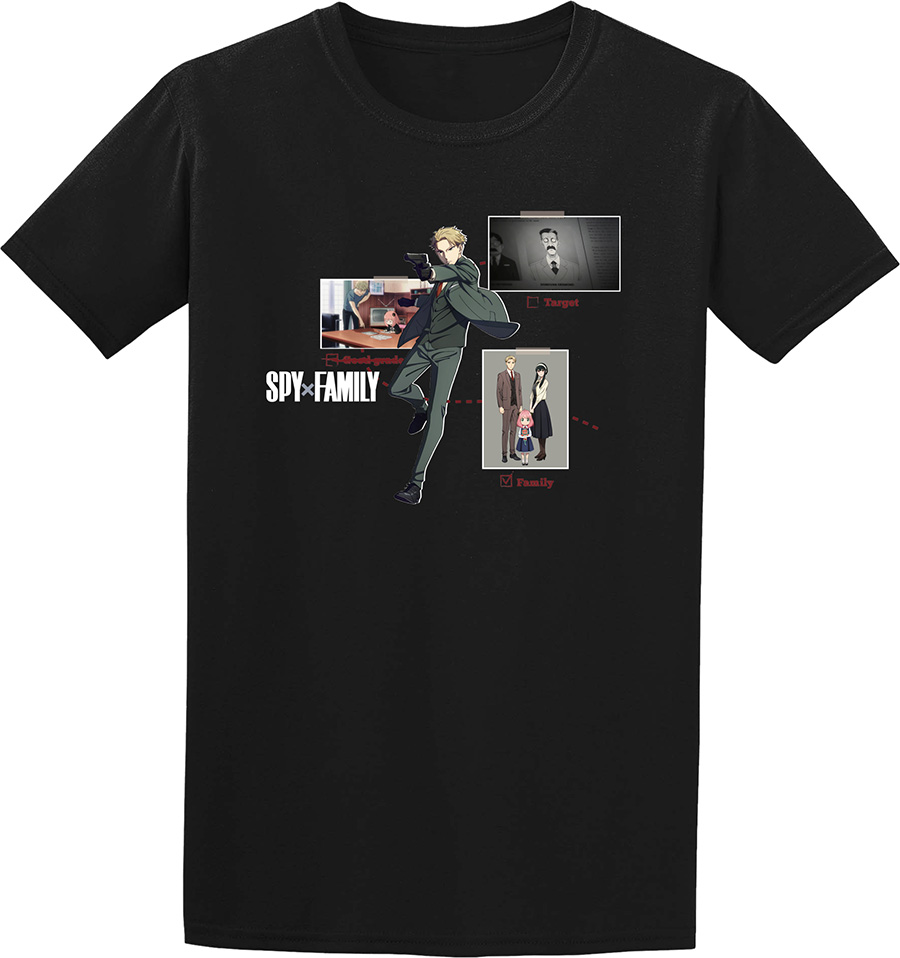 Spy x Family Snapshots Black T-Shirt Large