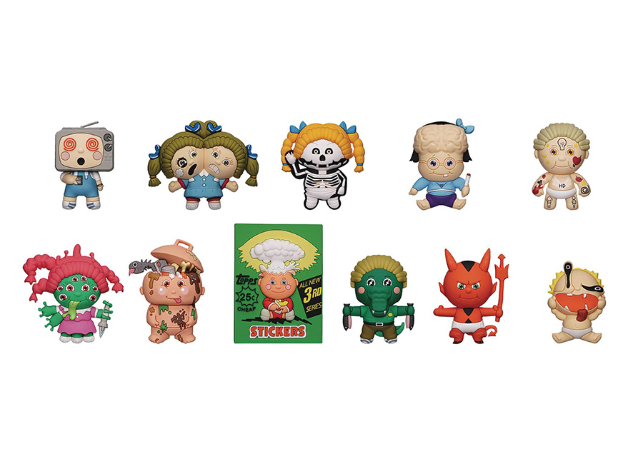 Garbage Pail Kids 3D Foam Bag Clip Series 2 Blind Mystery Box