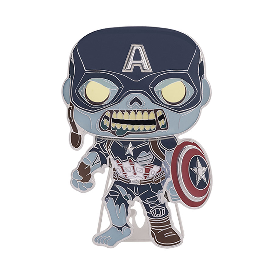 Loungefly x POP Marvel What If Zombie Pin - Captain America