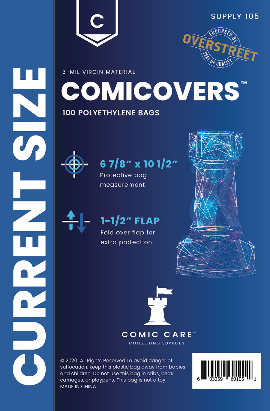 Comic Care Polyethylene Bag (Pack Of 100) - Current