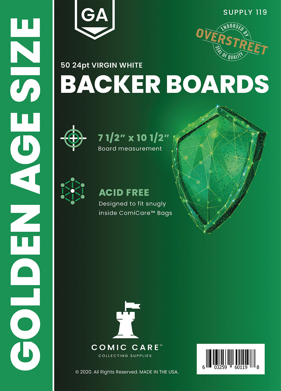 Comic Care Comic Board (Pack Of 50) - Golden - RESOLICITED