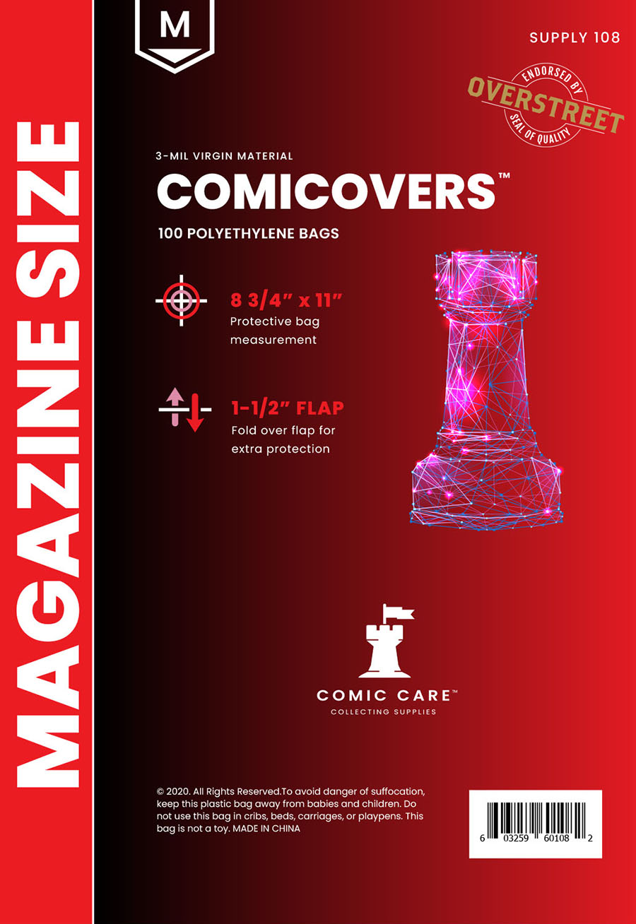 Comic Care Polyethylene Bag (Pack Of 100) - Magazine