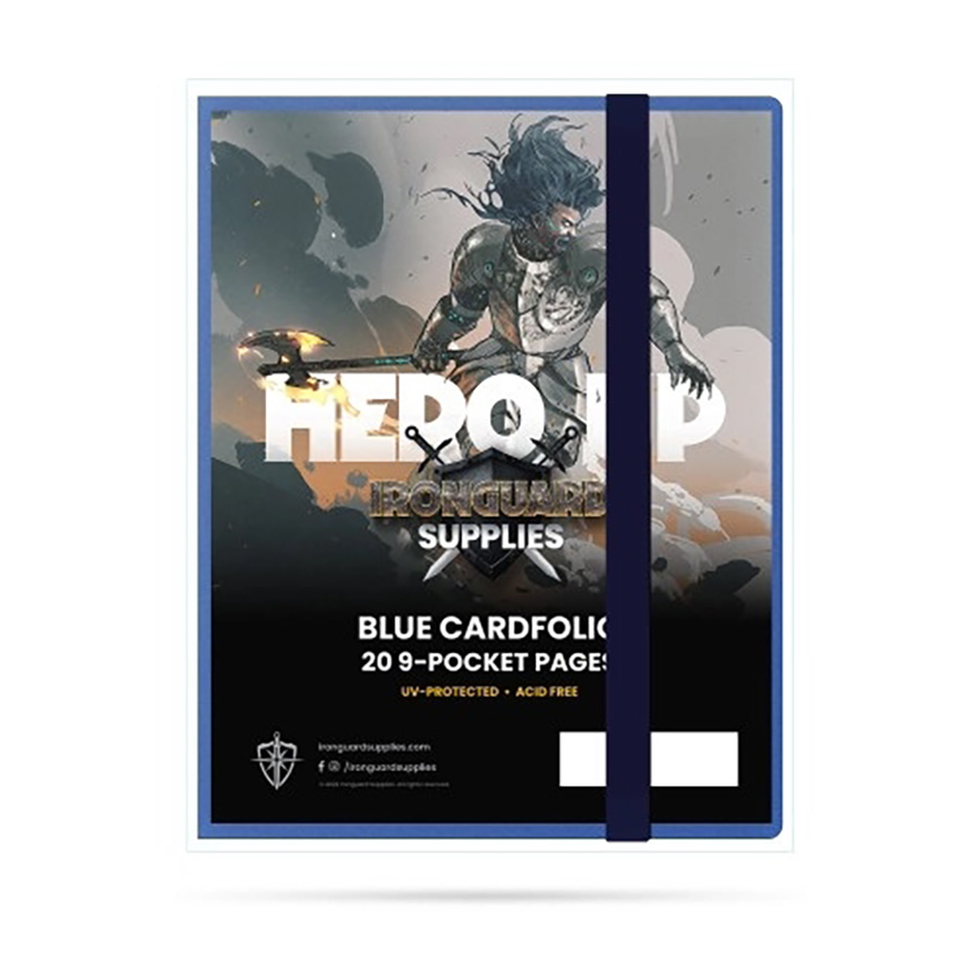 Ironguard 9-Pocket Deluxe Portfolio - Blue