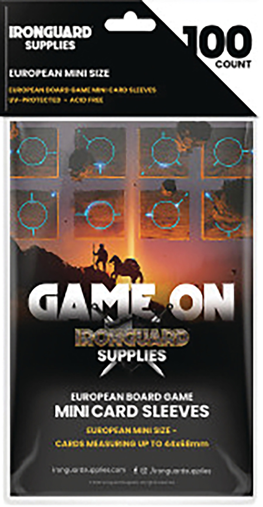 Ironguard Board Game Sleeves EU Mini 100-Pack