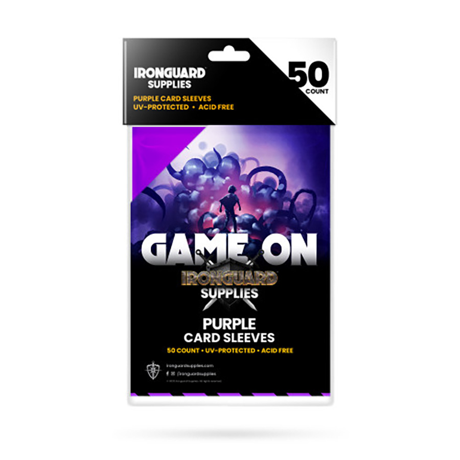 Ironguard Deck Protector Sleeves 50-Pack - Purple