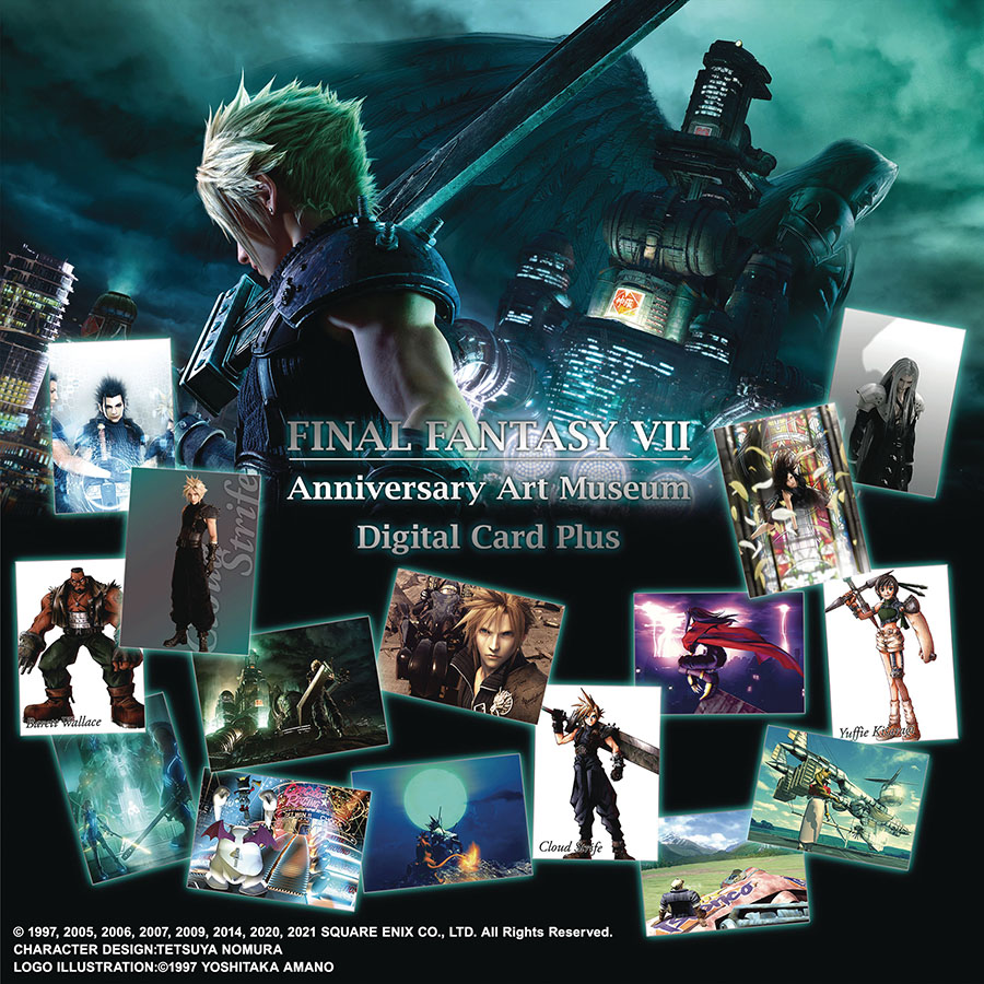 Final Fantasy VII Anniversary Art Museum Digital Card Plus Blind Mystery Box 20-Piece Display