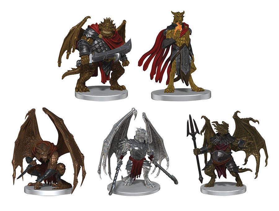 Dungeons & Dragons Icons Of The Realms Draconian Warband Miniatures Set