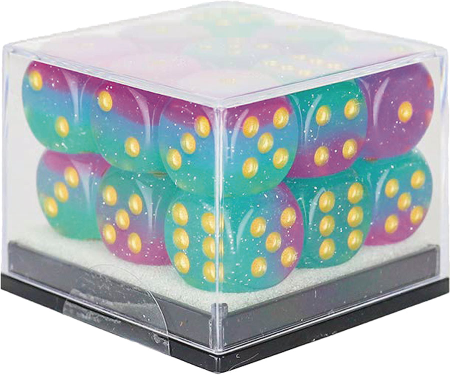 D6 12mm 18-Piece Dice Set - Northern Lights