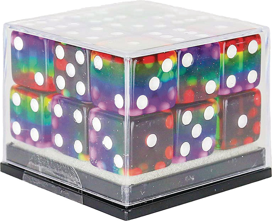 D6 12mm 18-Piece Dice Set - Rainbow