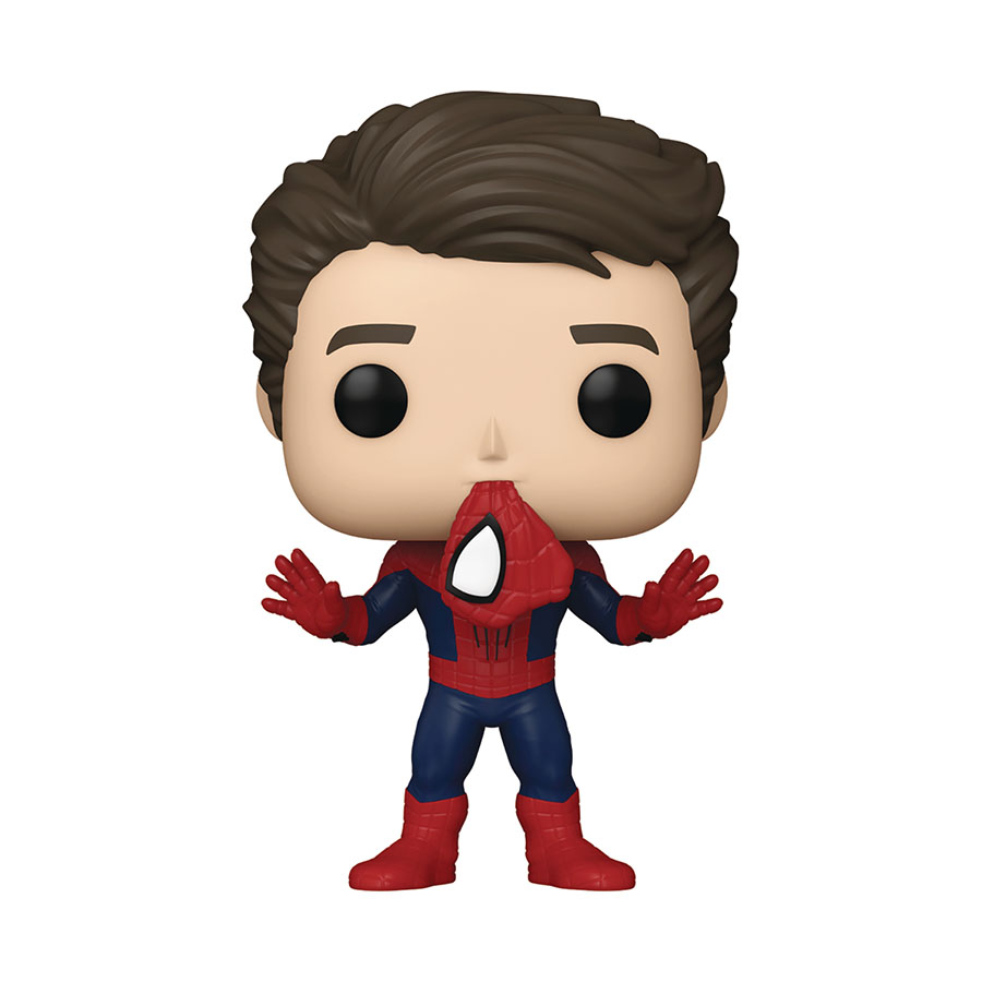 POP Marvel Spider-Man No Way Home Spider-Man 3 Unmasked Previews Exclusive Vinyl Bobble Head