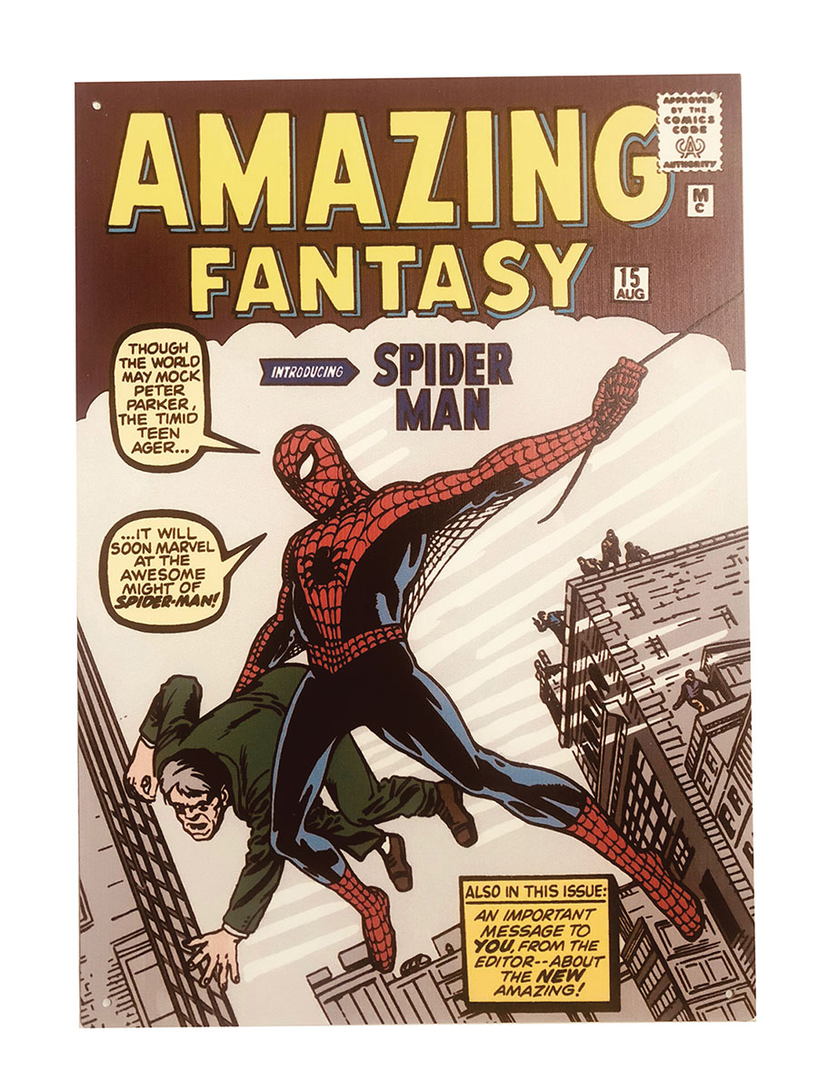 Marvel Comics 16-Inch x 12-Inch Metal Sign - Amazing Fantasy 15