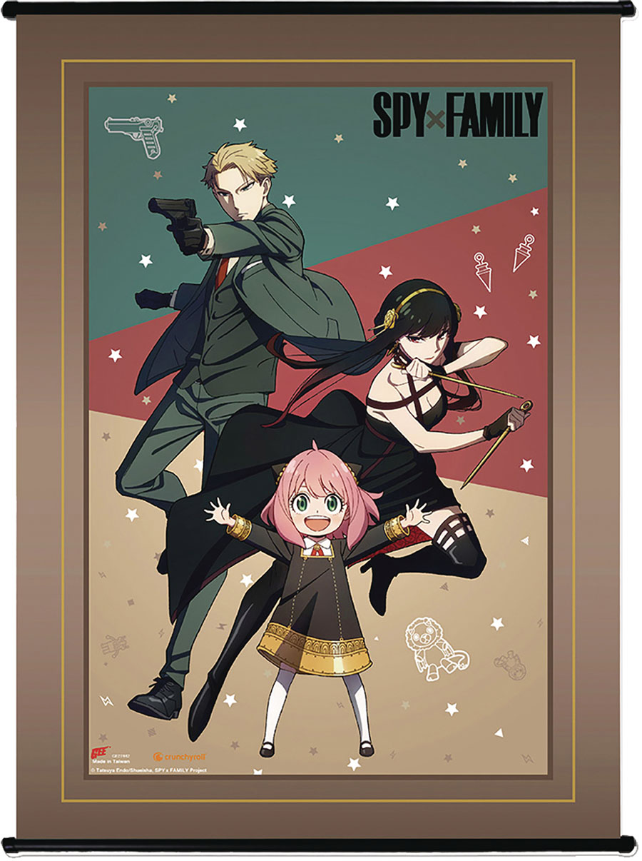 Spy x Family Wall Scroll - Forger Family Fight