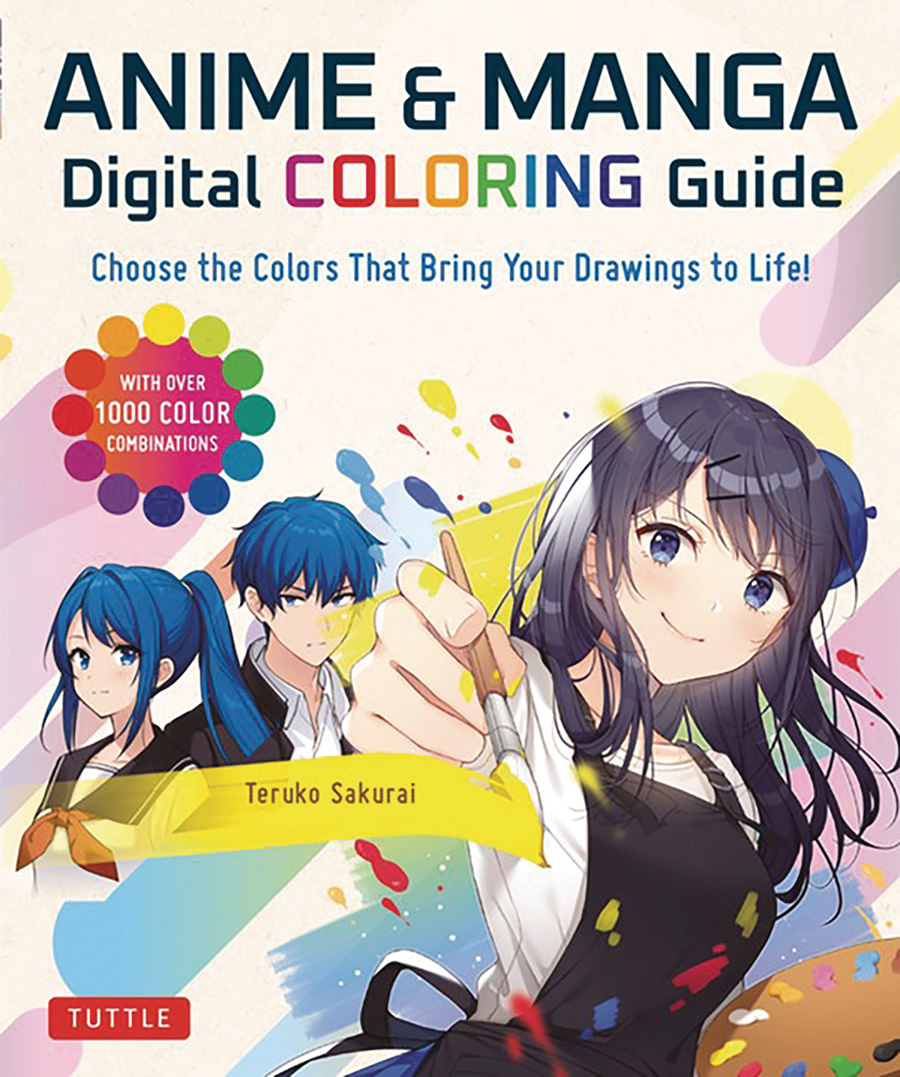 Anime And Manga Digital Coloring Guide SC