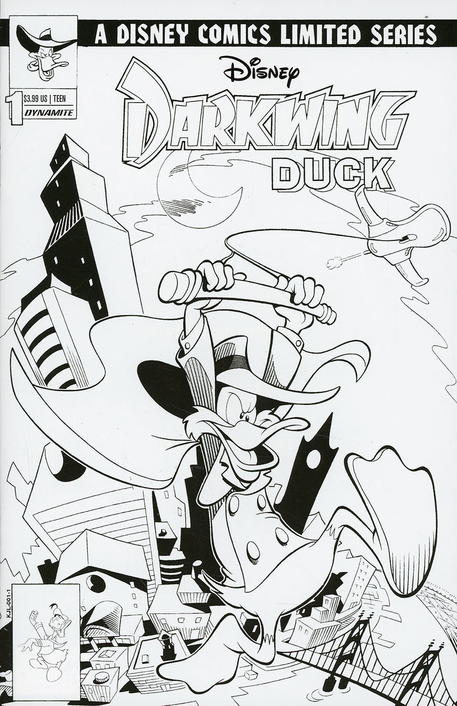 Darkwing Duck #1 Facsimile Edition Cover C Incentive John Blair Moore Virgin Cover