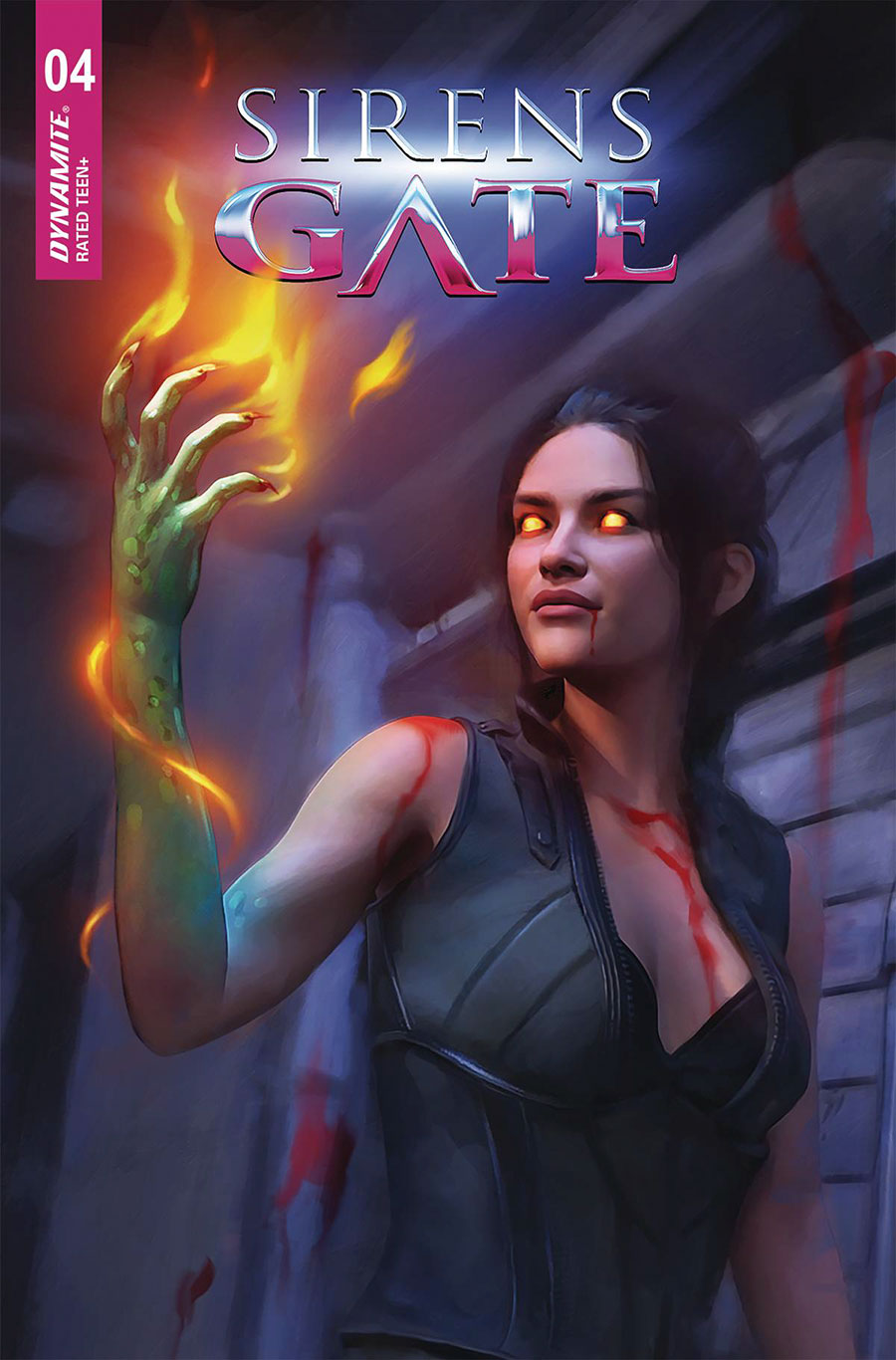Sirens Gate #4 Cover C Incentive Shannon Maer Flames Variant Cover