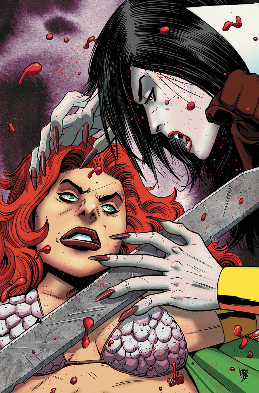 Vampirella vs Red Sonja #5 Cover I Incentive Drew Moss Virgin Cover