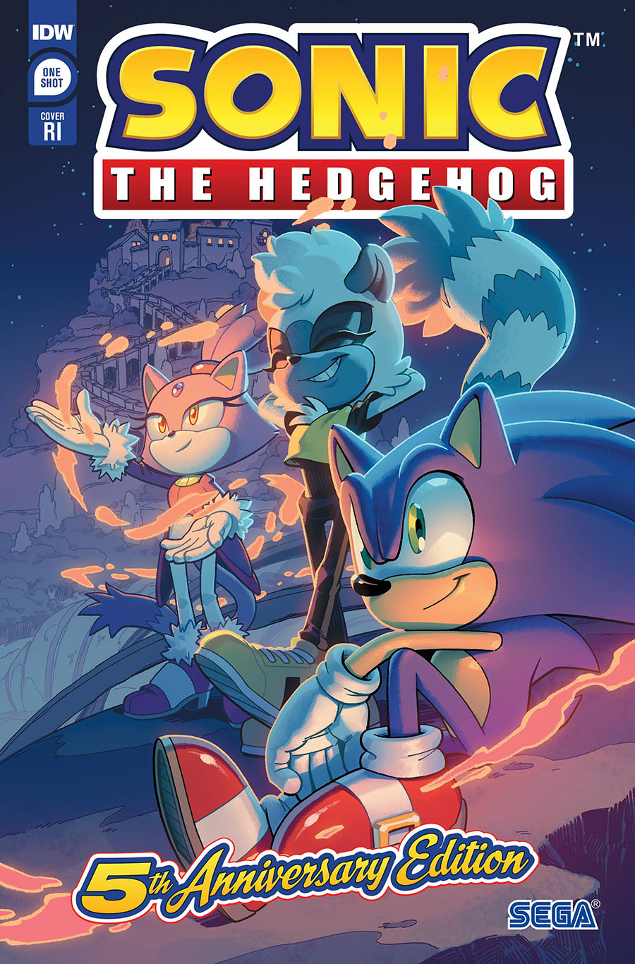 Sonic The Hedgehog Vol 3 #1 5th Anniversary Edition Cover F Incentive Evan Stanley Variant Cover