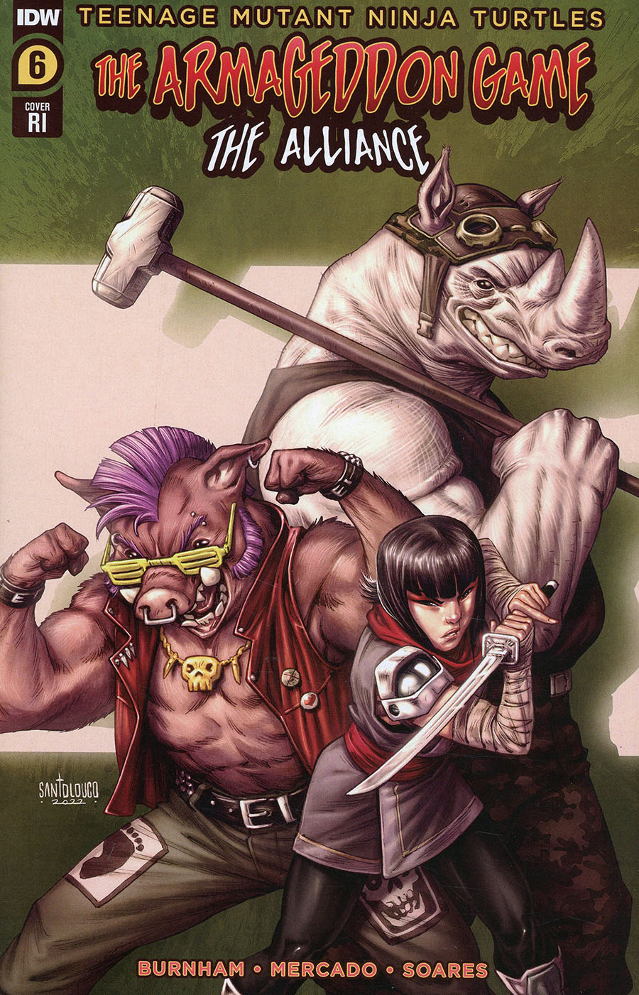 Teenage Mutant Ninja Turtles Armageddon Game The Alliance #6 Cover C Incentive Mateus Santolouco Variant Cover