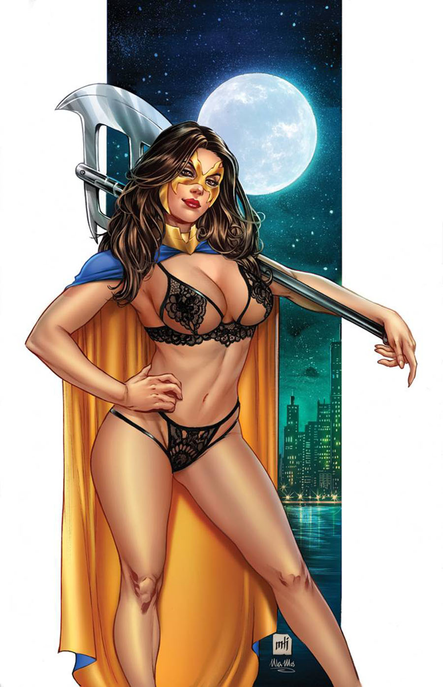 Grimm Fairy Tales Presents Oz Return Of The Wicked Witch #3 Cover I Mike Krome Belle Lingerie Retailer Variant
