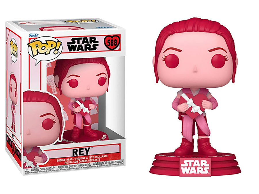 POP Star Wars Valentines Rey Vinyl Bobble Head