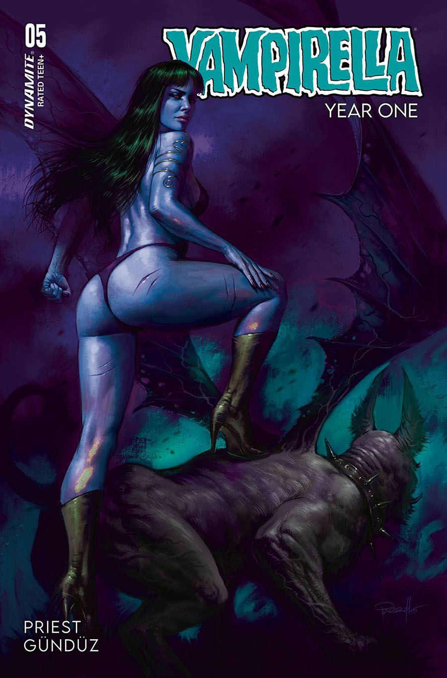 Vampirella Year One #5 Cover O Variant Lucio Parrillo Ultraviolet Cover