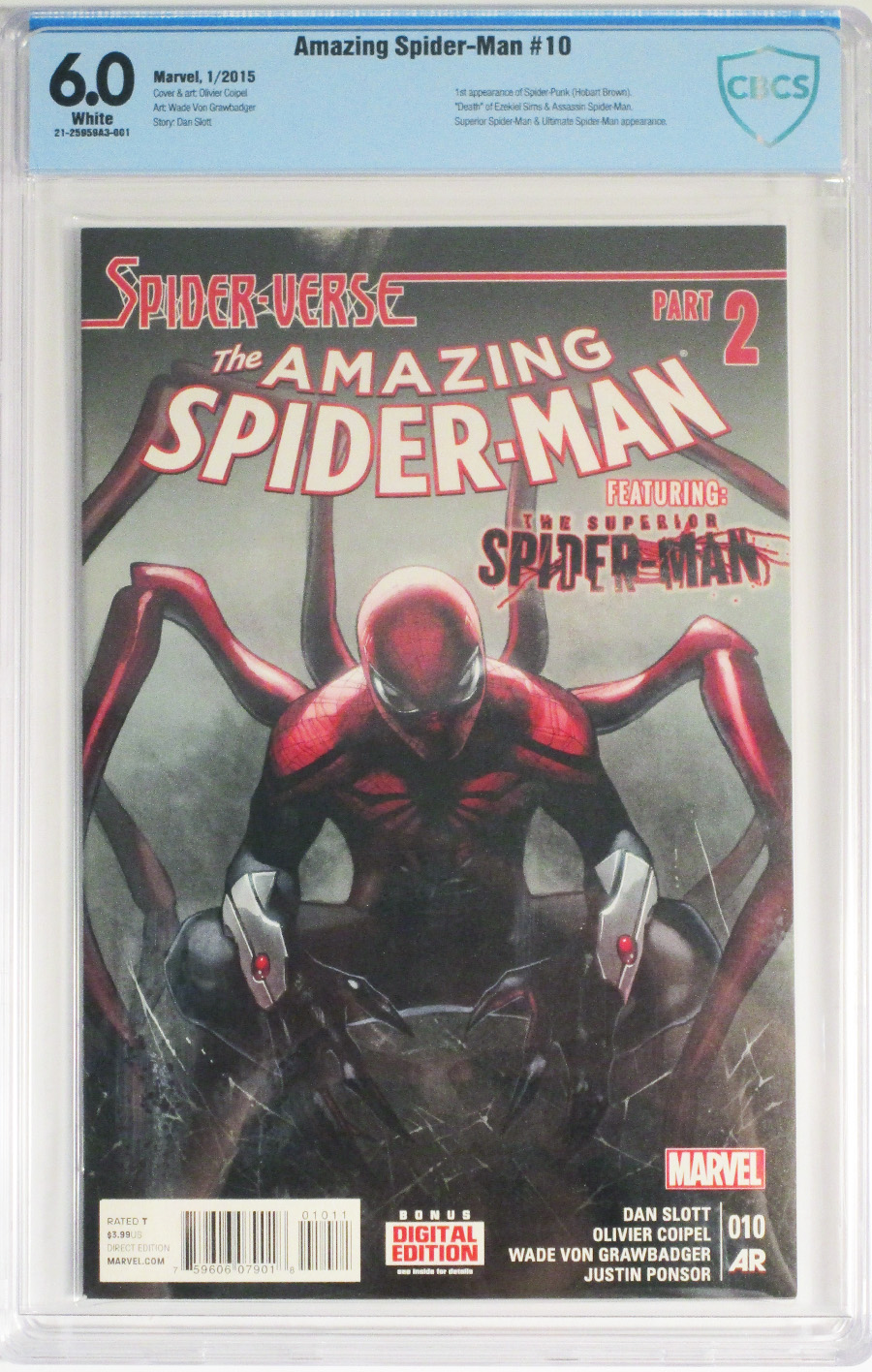 Amazing Spider-Man Vol 3 #10 Cover D Regular Olivier Coipel Cover (Spider-Verse Tie-In) CBCS 6.0