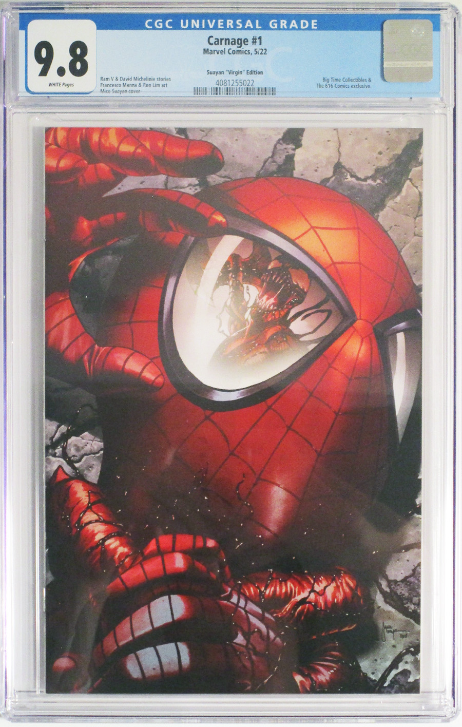 Carnage Vol 3 #1 Cover L CGC 9.8 Mico Suayan Virgin Variant Cover 