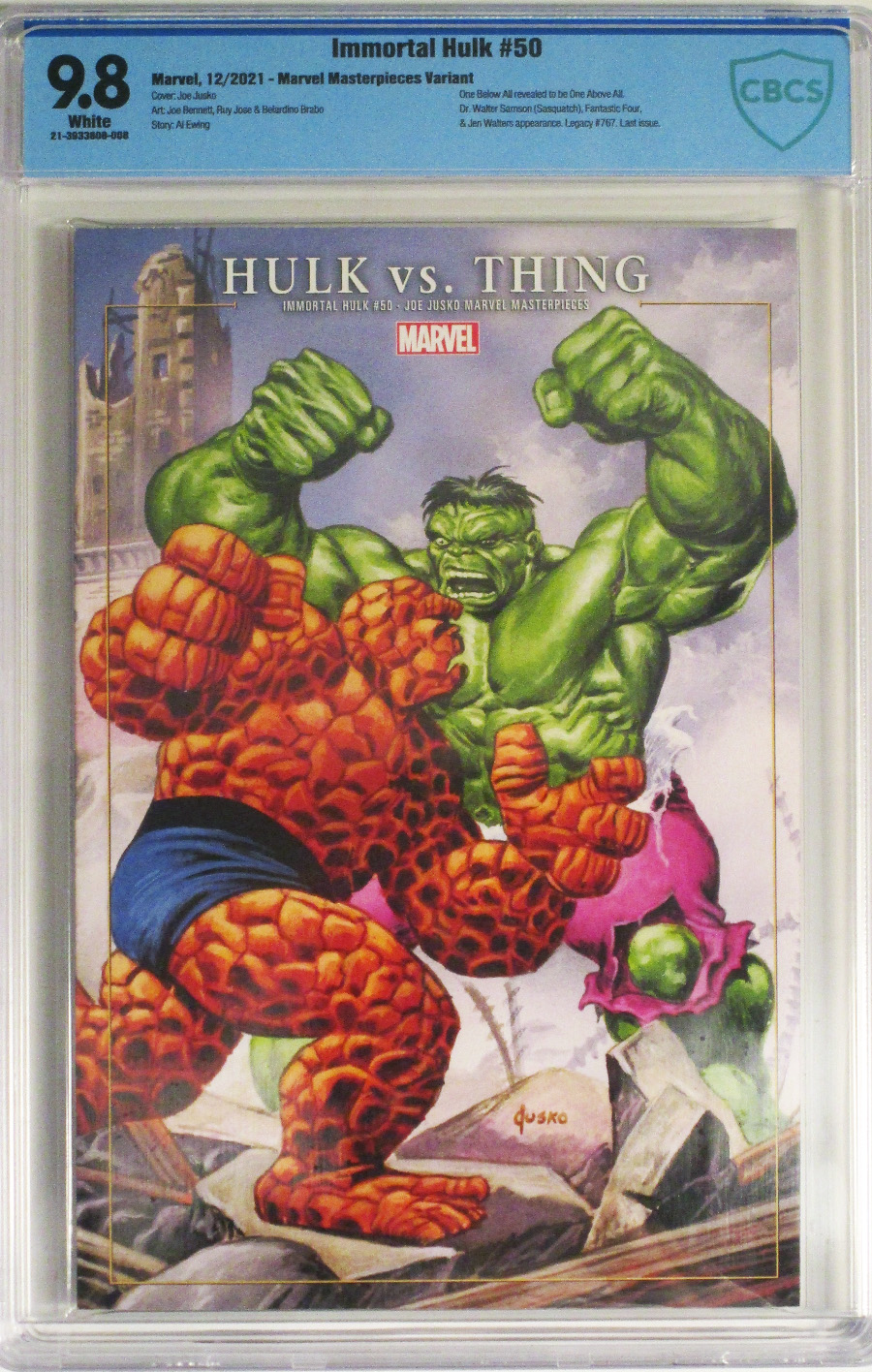 Immortal Hulk #50 Cover Q Variant Joe Jusko Marvel Masterpieces Cover CBCS 9.8