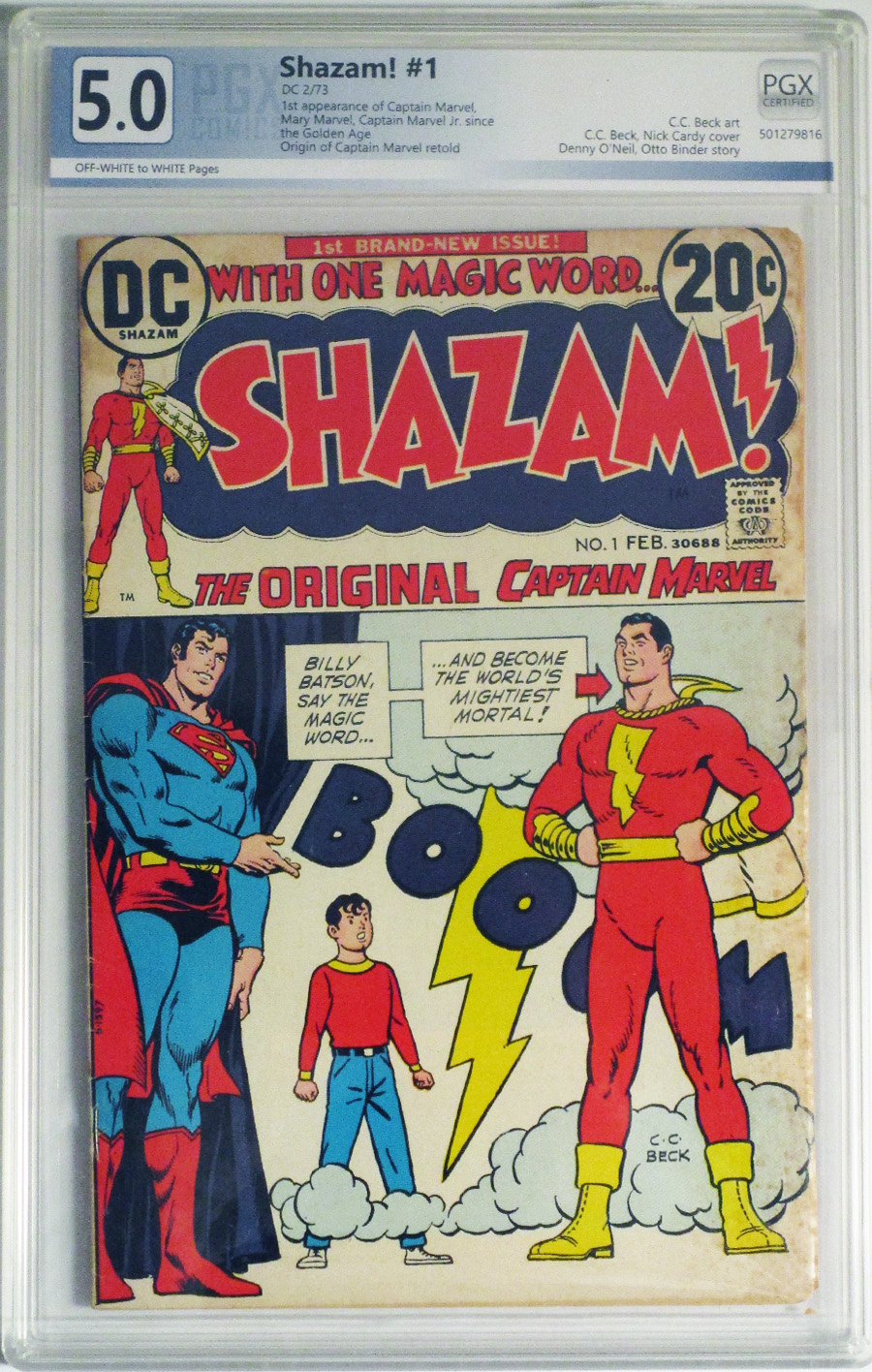 SHAZAM #1 Cover B PGX 5.0