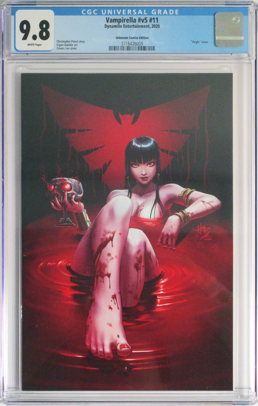 Vampirella Vol 8 #11 Cover Y Crees Lee Variant CGC Graded 9.8