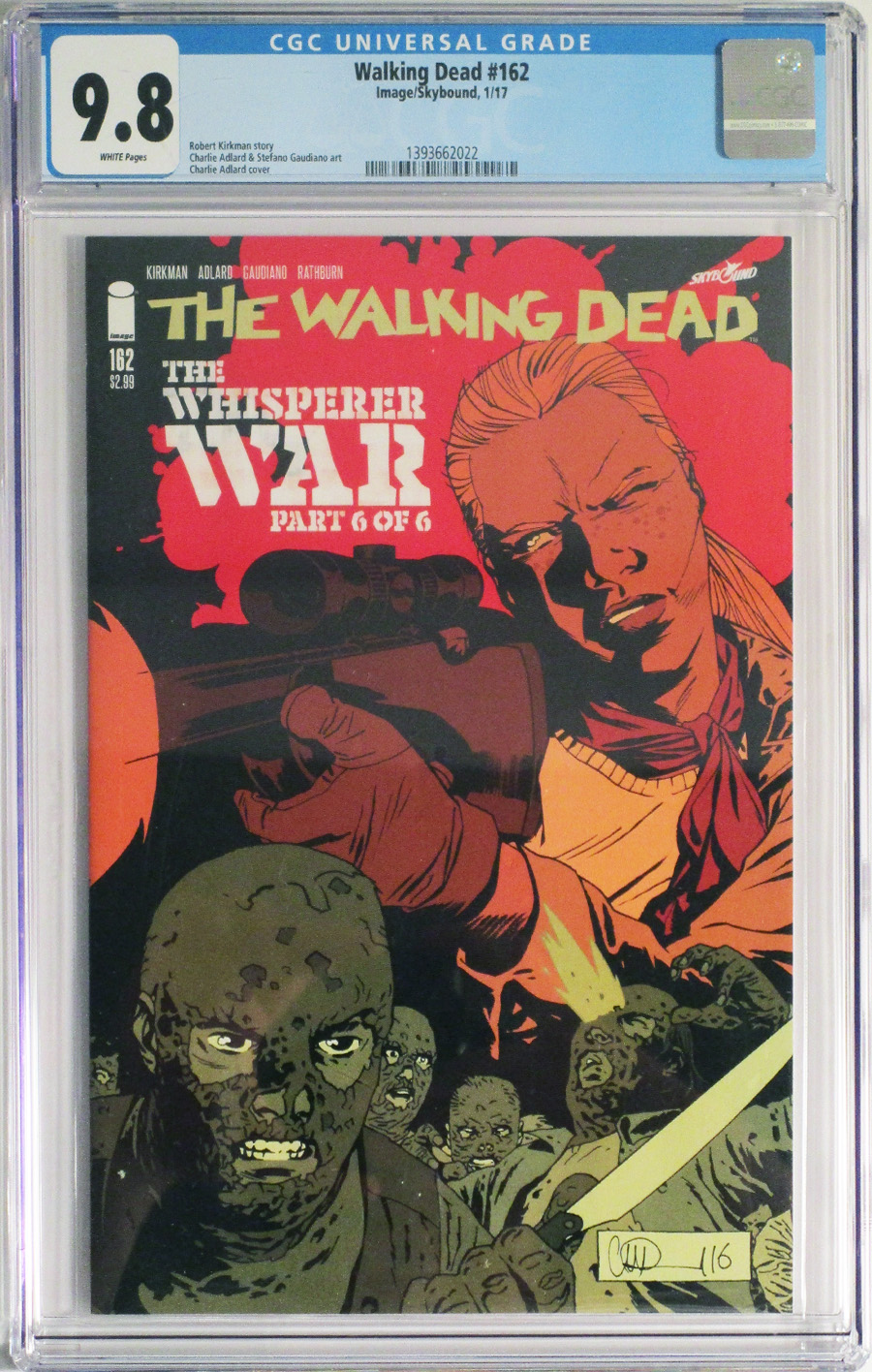 Walking Dead #162 Cover C Charlie Adlard & Dave Stewart CGC 9.8