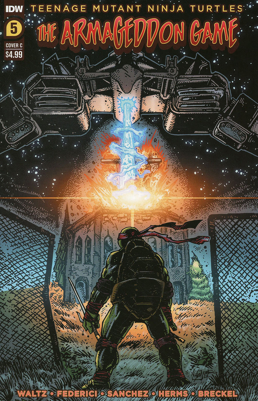 Teenage Mutant Ninja Turtles Armageddon Game #5 Cover C Variant Kevin Eastman Cover