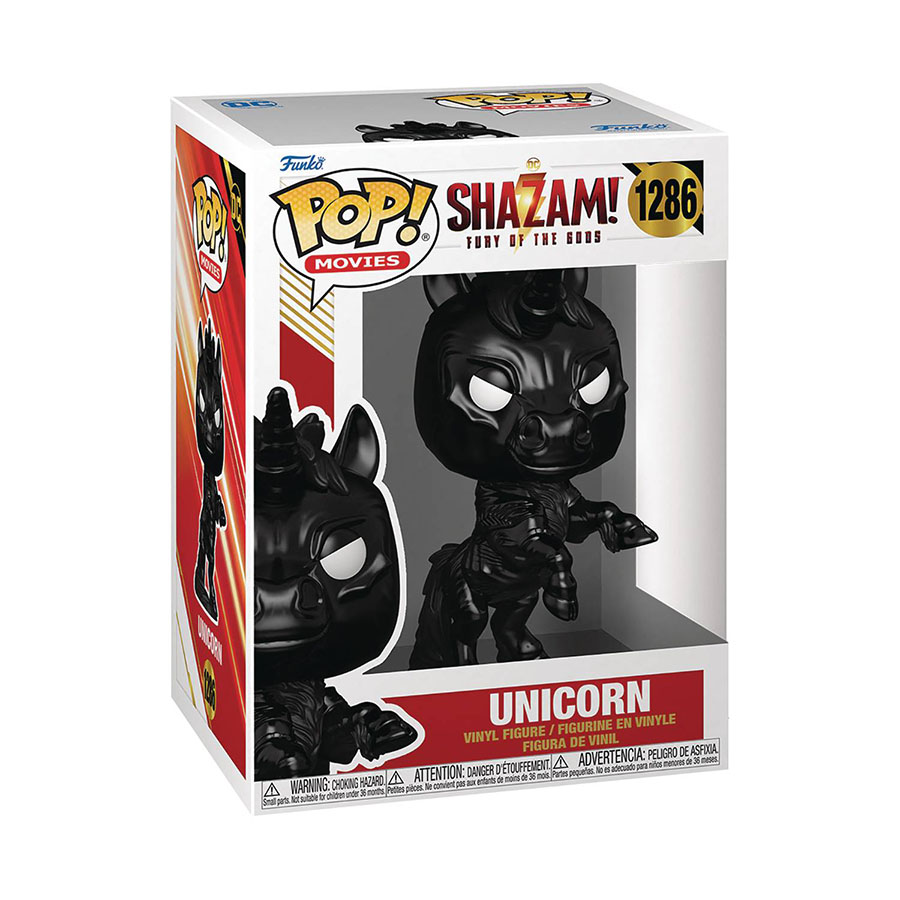 POP Movies SHAZAM Fury Of The Gods Unicorn Vinyl Figure