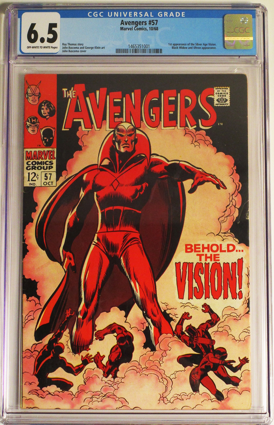 Avengers #57 Cover C CGC 6.5 1st Ptg 