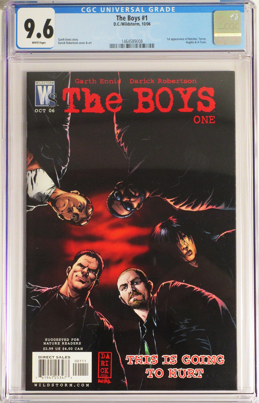 Boys #1 Cover I Regular Cover CGC 9.6