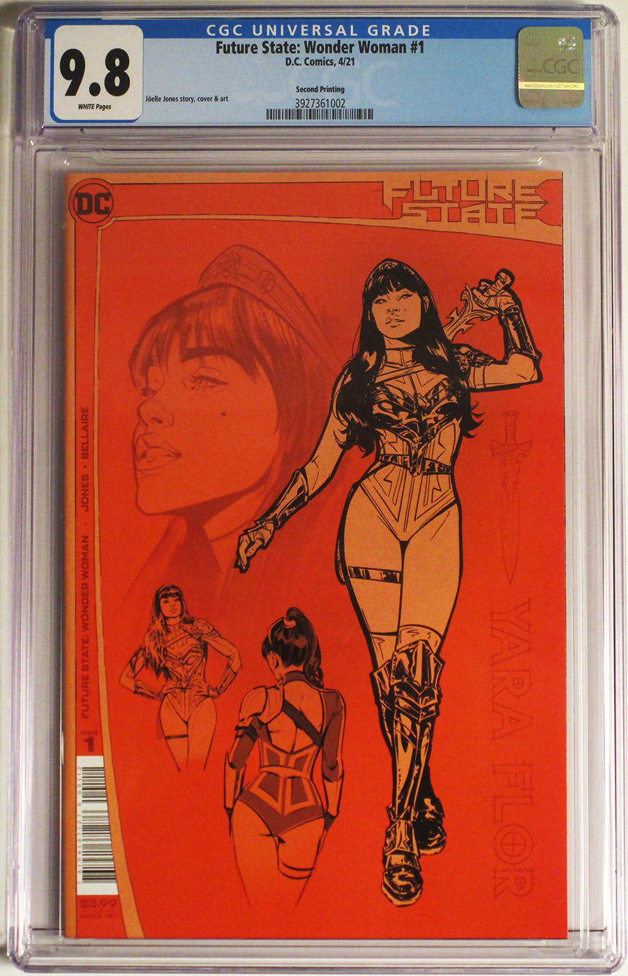Future State Wonder Woman #1 Cover G CGC 9.8  2nd Ptg Joelle Jones Design Variant Cover