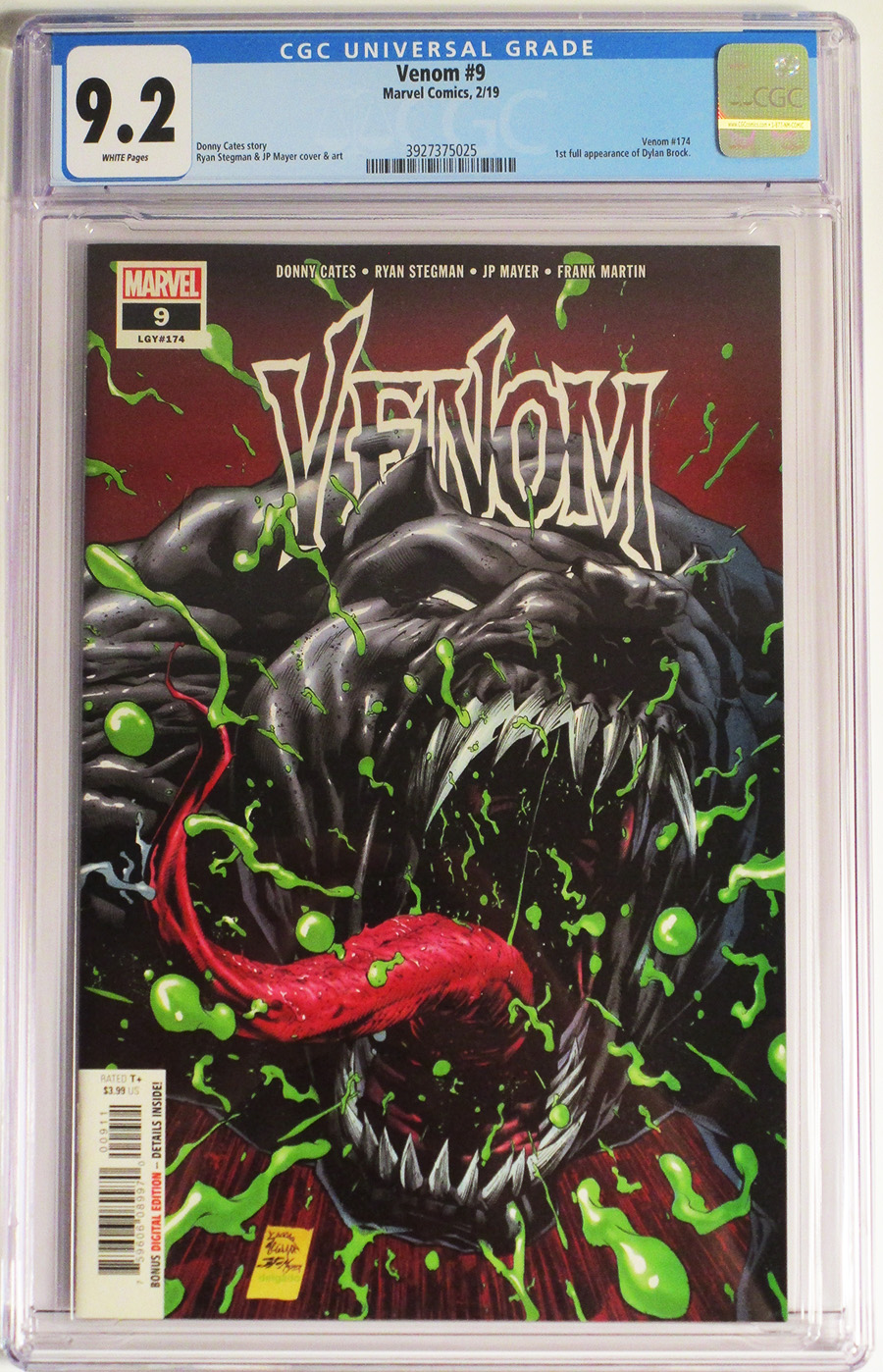 Venom Vol 4 #9 Cover E CGC 9.2 1st Ptg Regular Ryan Stegman Cover