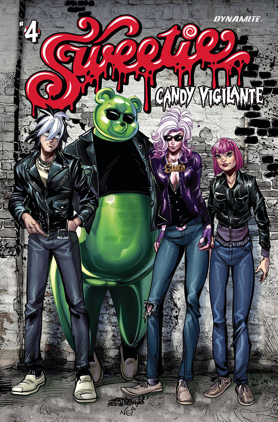 Sweetie Candy Vigilante #4 Cover G Variant Rock Album Homage Cover