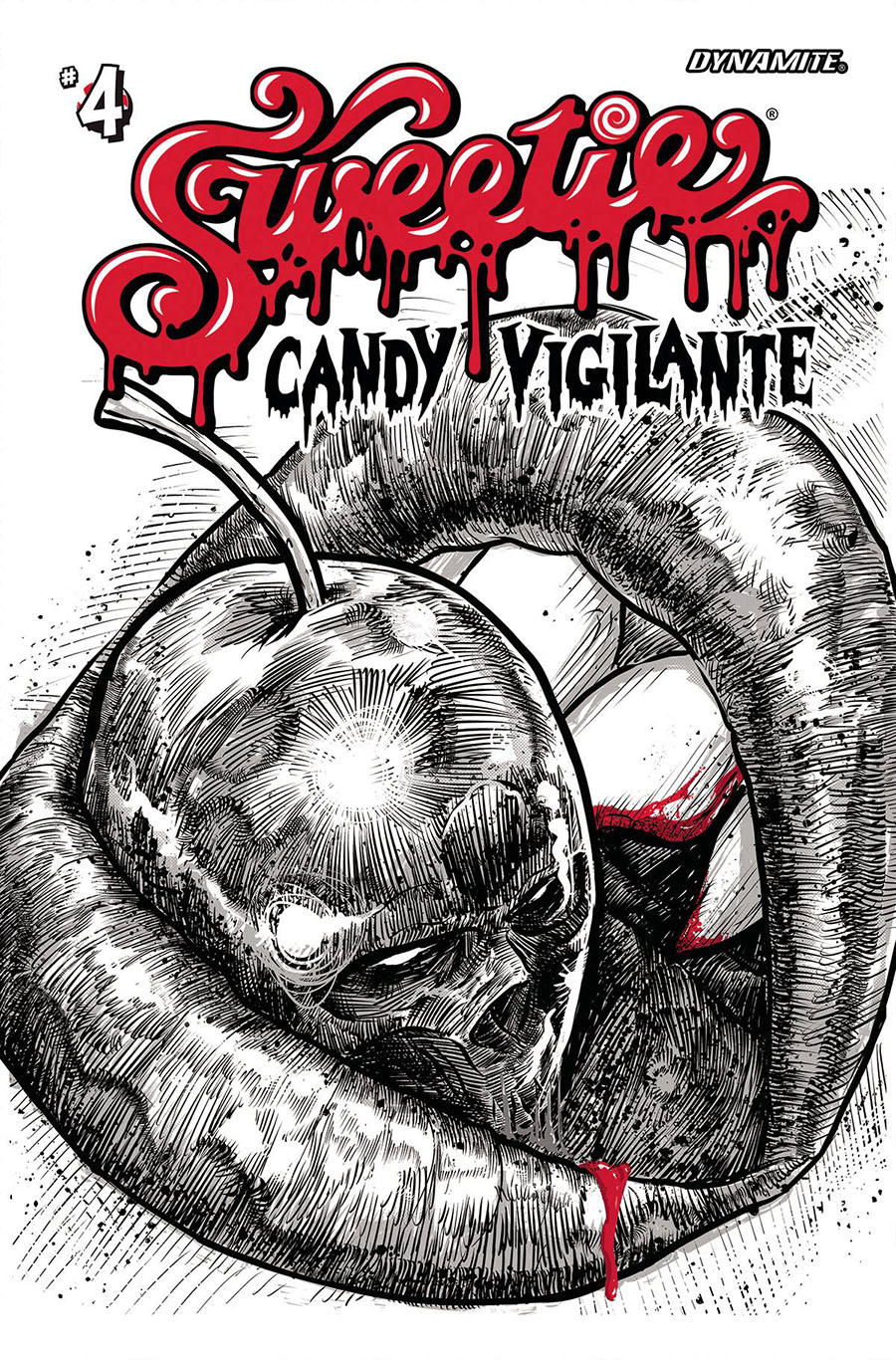 Sweetie Candy Vigilante #4 Cover J Incentive GodMachine Line Art Virgin Cover