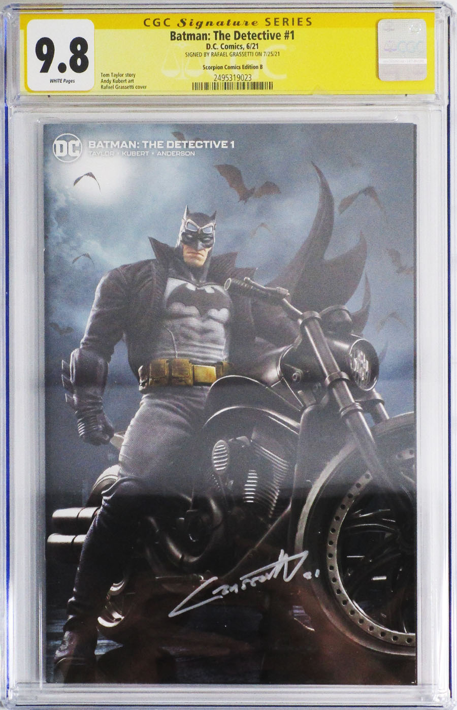 Batman The Detective #1 Cover F CGC Signature Series 9.8 Rafael Grassetti Variant Signed by Rafael Grassetti