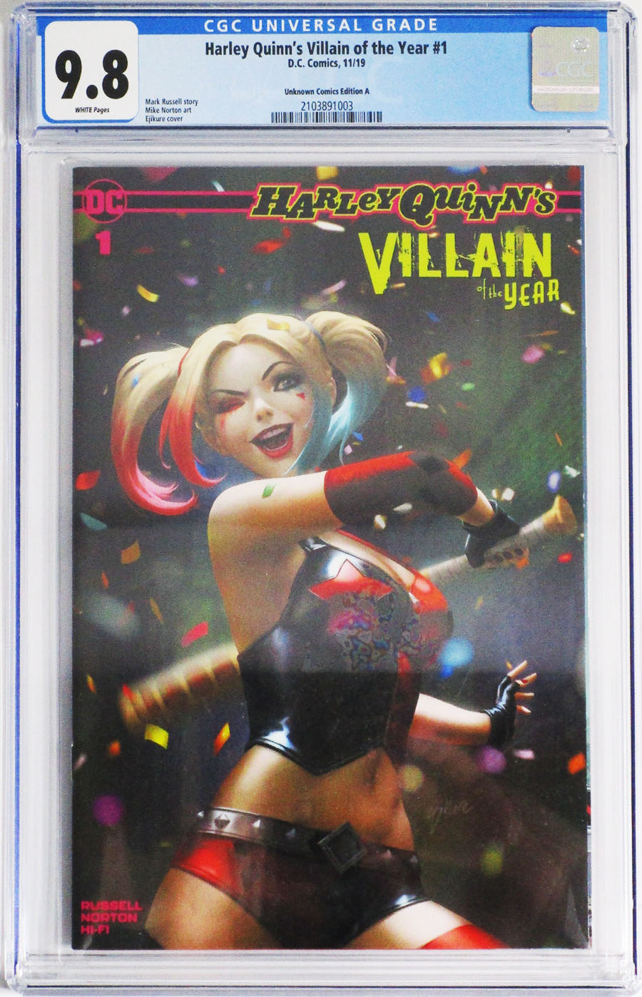 Harley Quinn Villain Of The Year #1 Cover E CGC 9.8 Ejikure Variant Cover