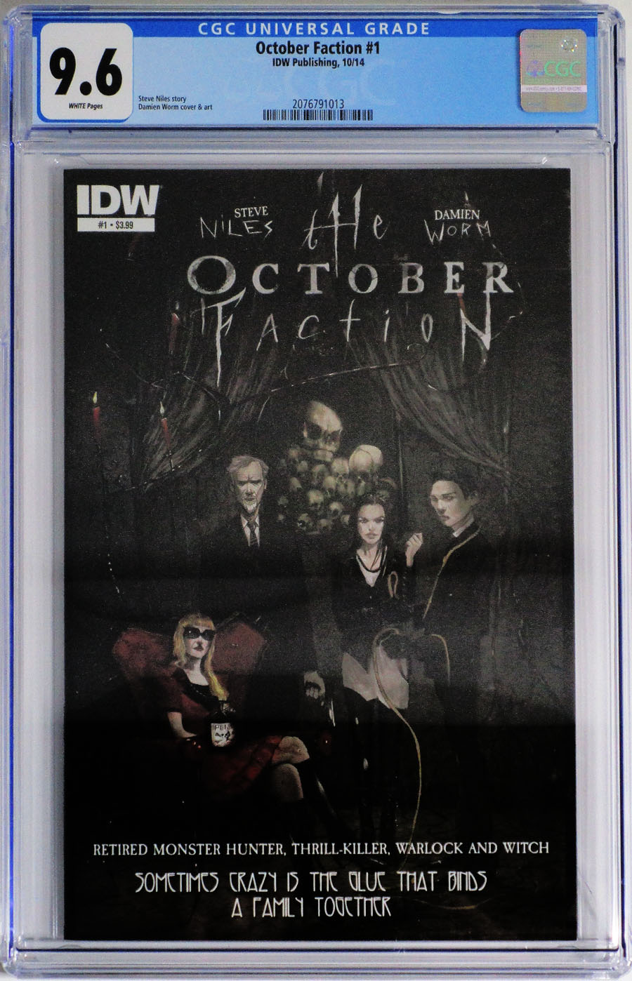 October Faction #1 Cover E CGC 9.6 1st Ptg Regular Damien Worm Cover