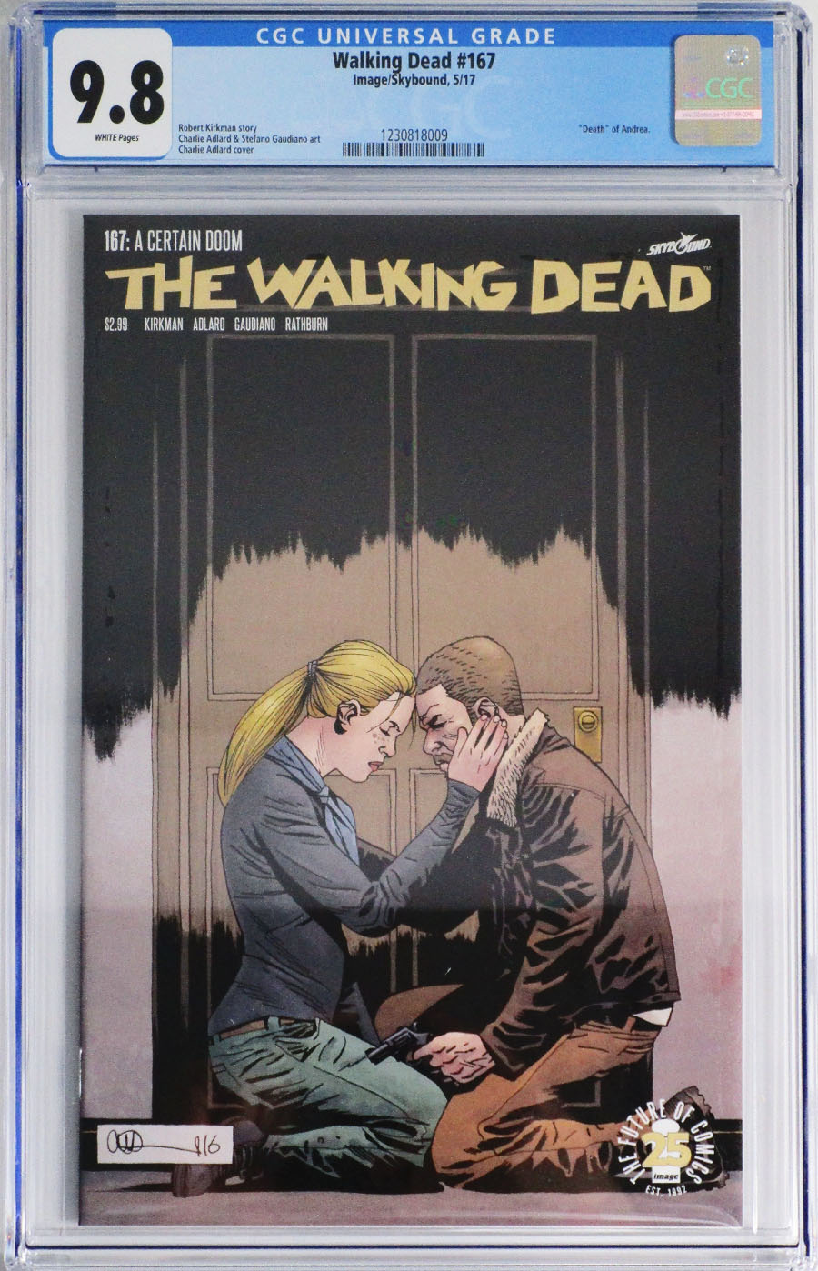 Walking Dead #167 Cover D CGC 9.8 Regular Charlie Adlard & Dave Stewart Cover