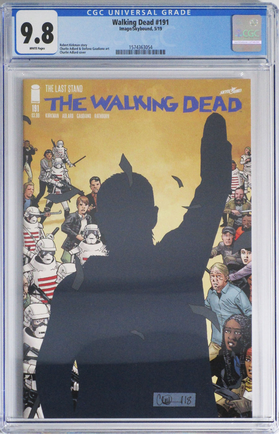 Walking Dead #191 Cover C CGC 9.8 1st Ptg