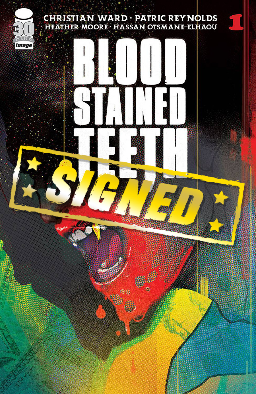 Blood-Stained Teeth #1 Cover H Regular Christian Ward Cover Signed By Christian Ward